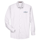 Harriton Men's Long-Sleeve Oxford with Stain-Release
