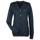 Harriton Ladies' Pilbloc™ V-Neck Button Cardigan Sweater